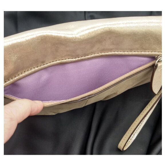 Coach Silver/Pewter Metallic Evening Wristlet - Picture 3 of 6